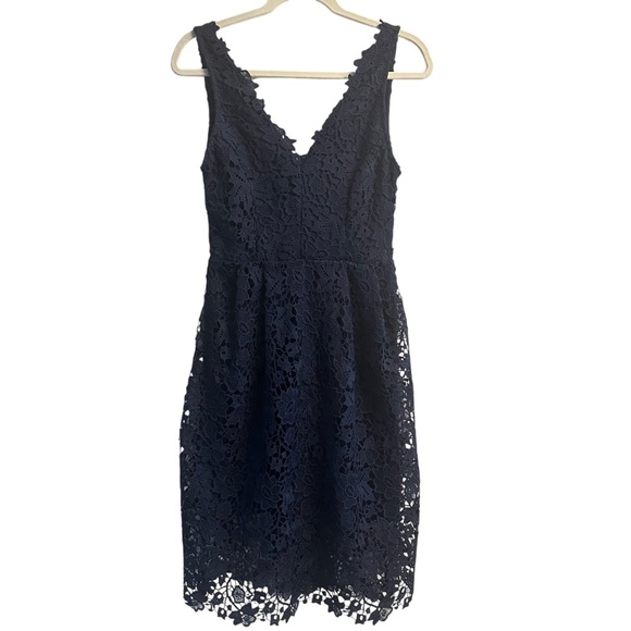 ASTR The Label Women’s Small Lace Dress Navy Dark
Blue Wedding Guest Cocktail - Picture 2 of 6